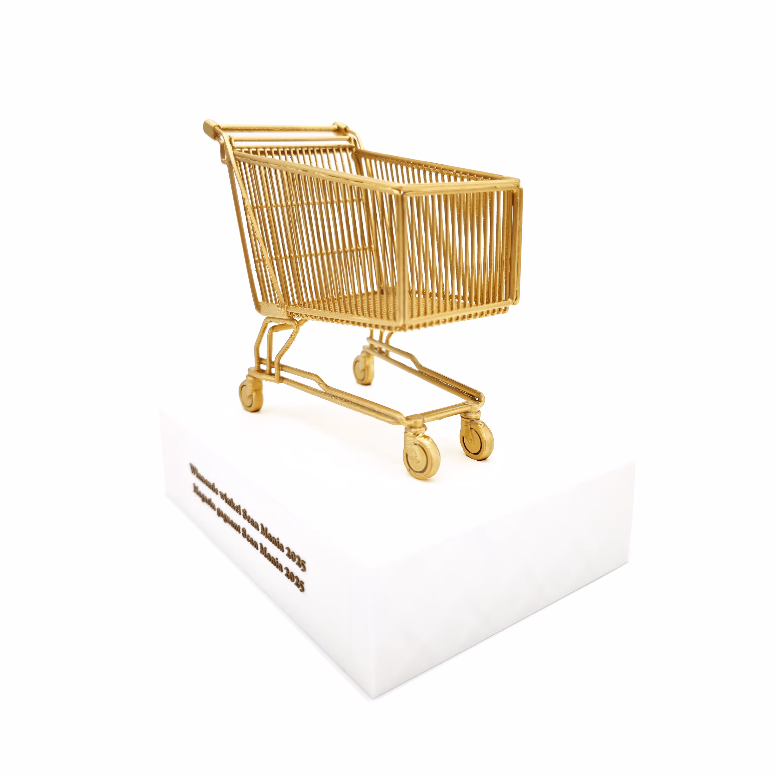 3d geprinte award op maat ontworpen voor de scan mania actie van carrefour. gemaakt door antistatic