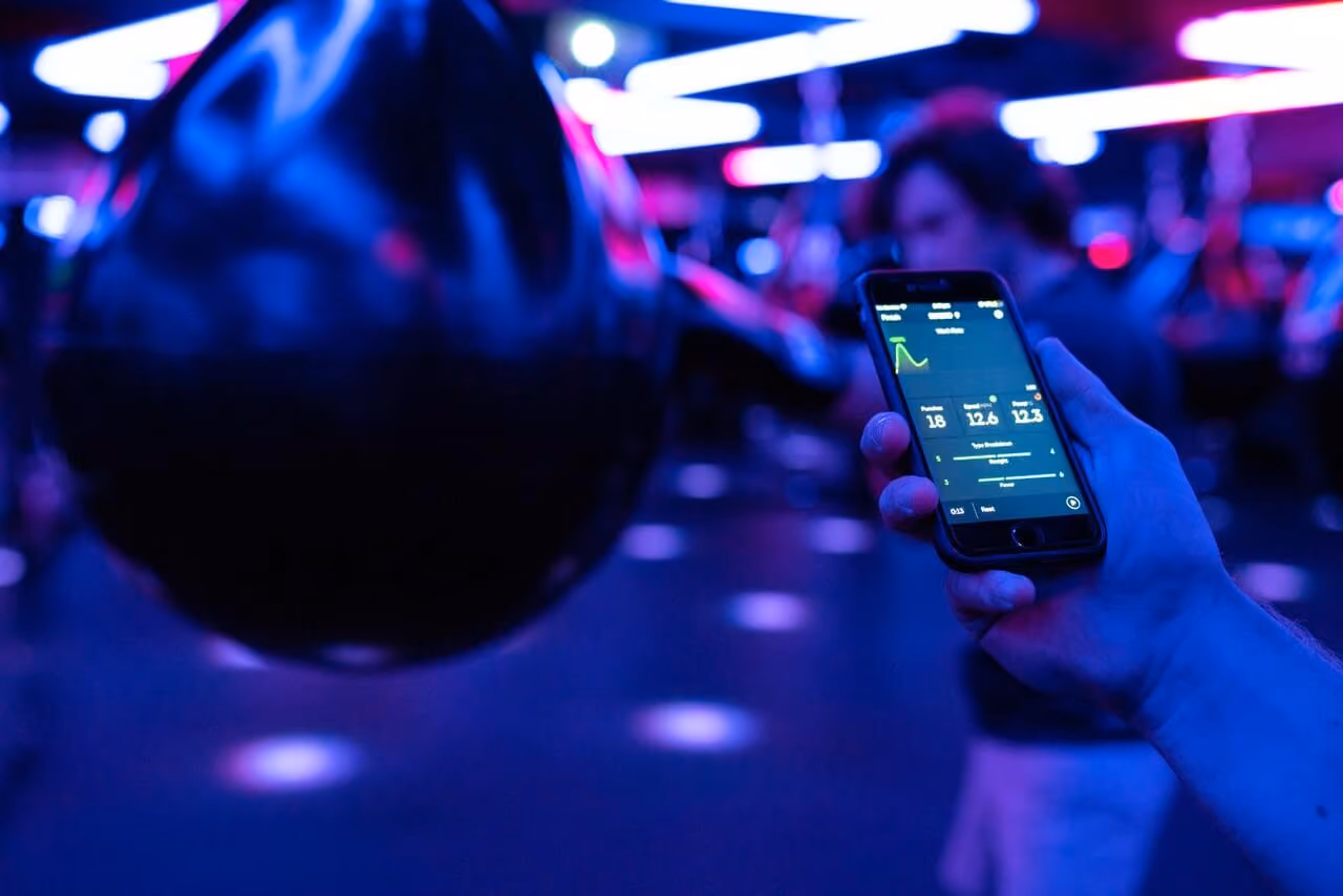 A workout session being tracked by a phone
