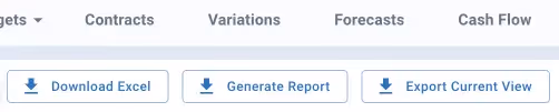 A project management app screen with texts