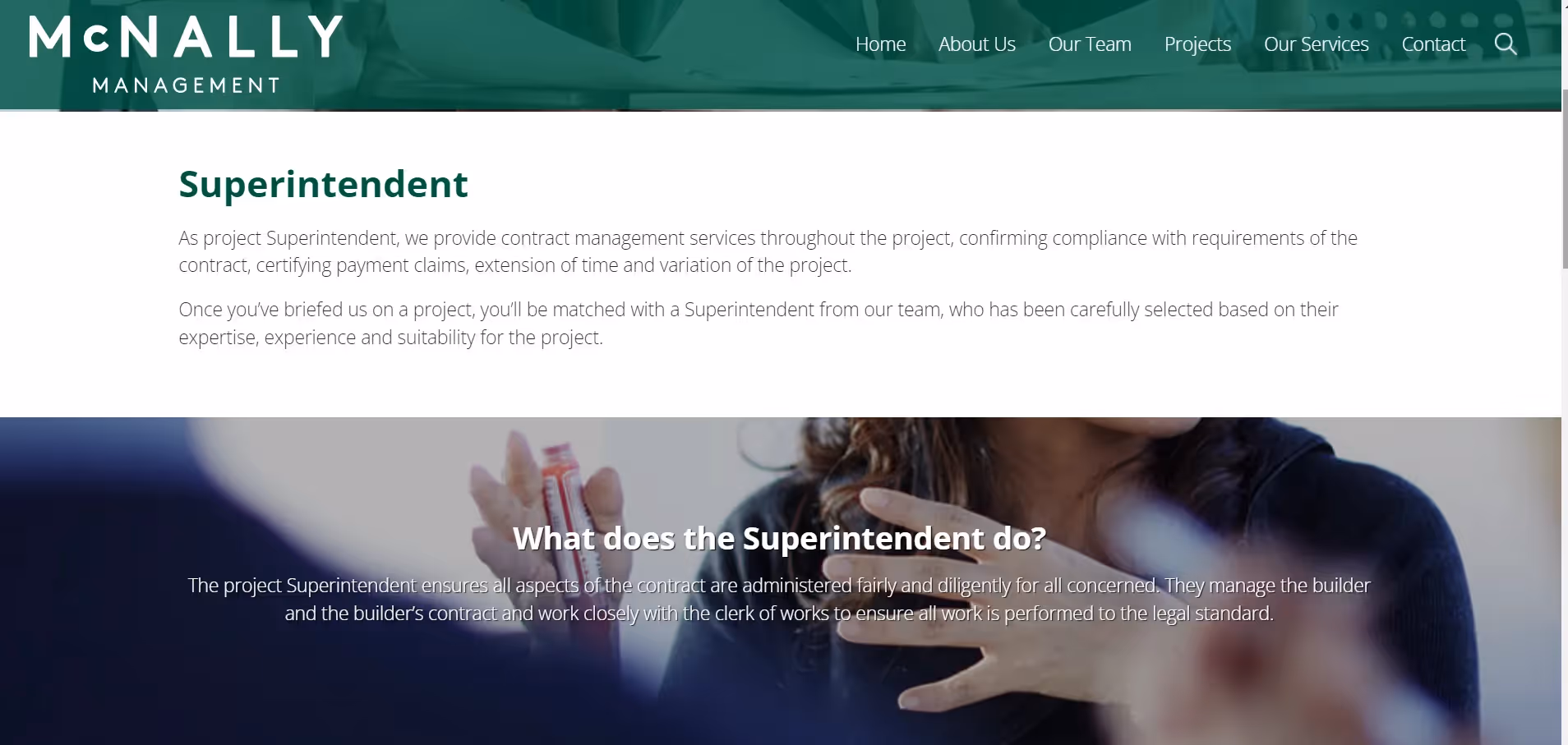 What is a Superintendent? 5 Key Roles of a Construction Project Superintendent: McNally Management is an Australian client side project management firm that provides superintendent services.