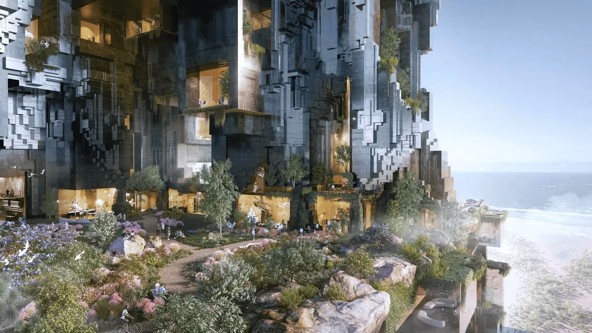 Top 5 Amazing Capital Projects in Middle East: A rendered image of Neom, a capital project highlighting technology and sustainability.