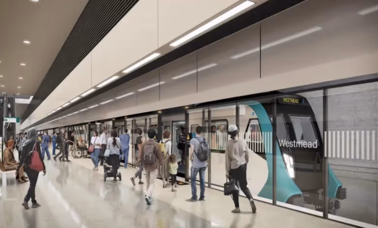 Top Capital Works Projects Under Construction in Australia: a rendered image on how the Sydney Metro West Project would look like.