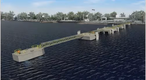 Top 10 Defence Capital Works Projects in Australia: Proposed new wharf under the Defence Fuel Transformation Program.