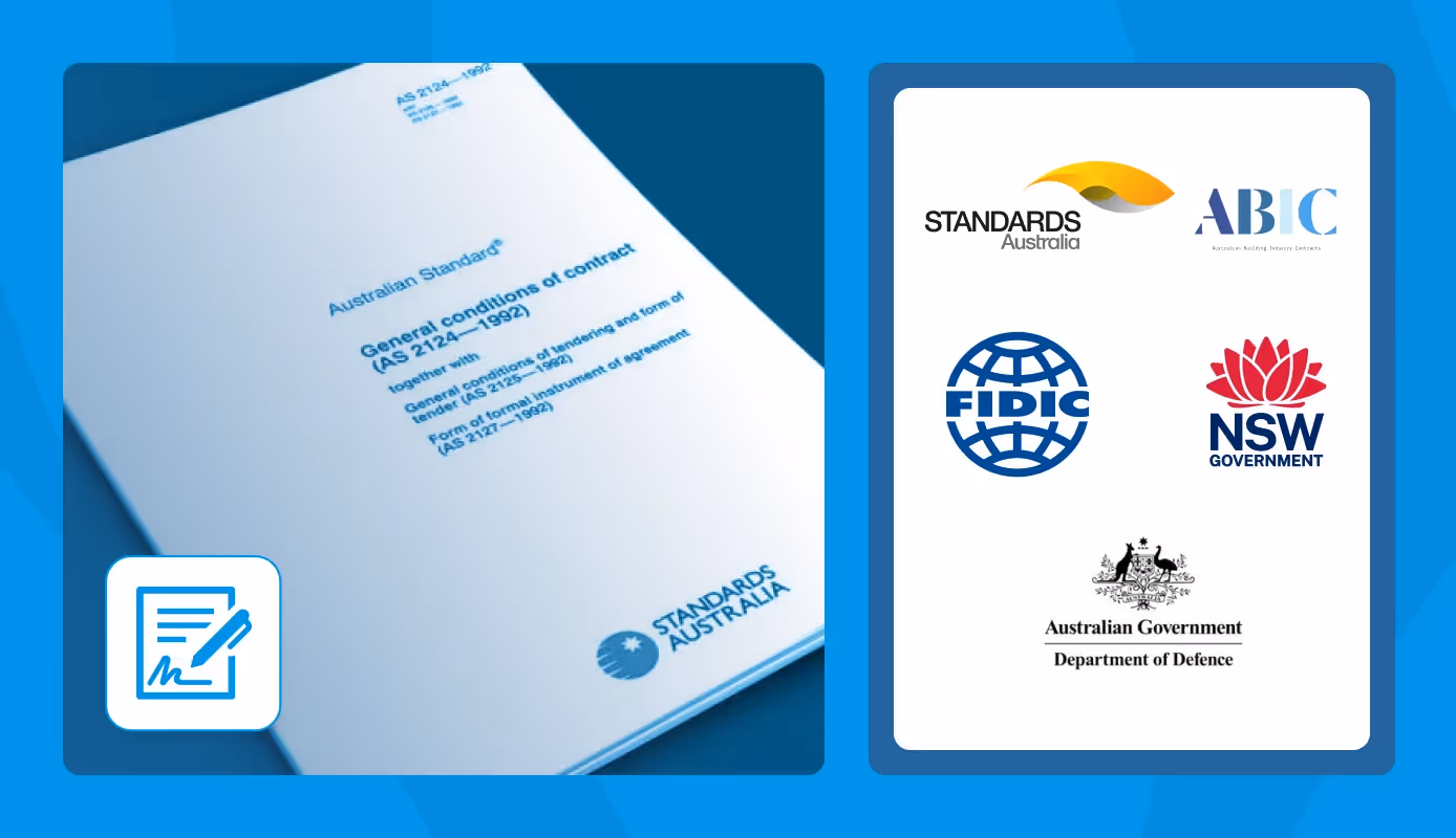 List of Standard Form Construction Contracts in Australia