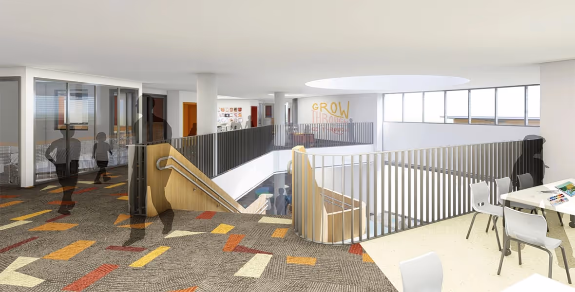  The IMSA Project interior view showing upgraded learning space design.