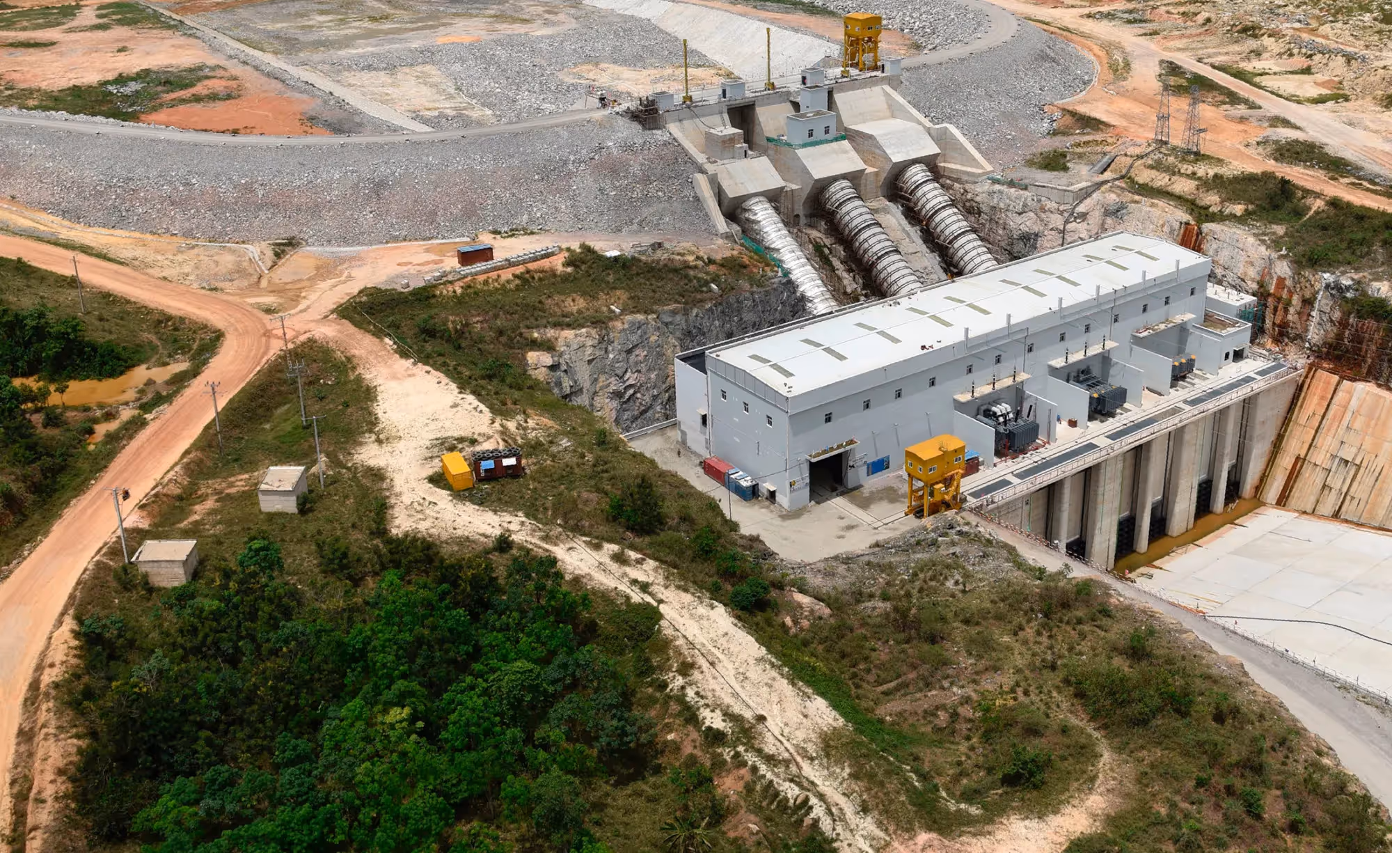 Hydropower facility at Gribo-Popoli Dam