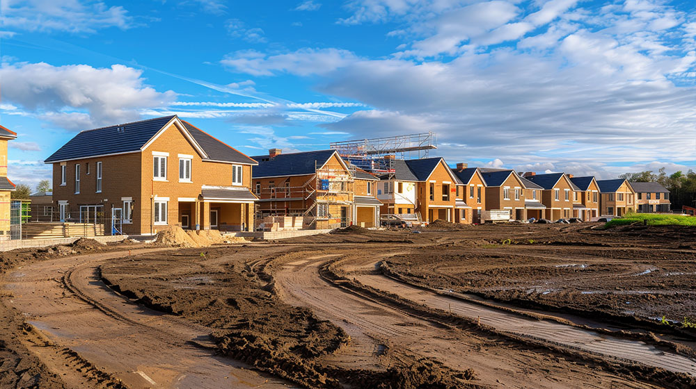 Early-stage site for property development project management lifecycle.