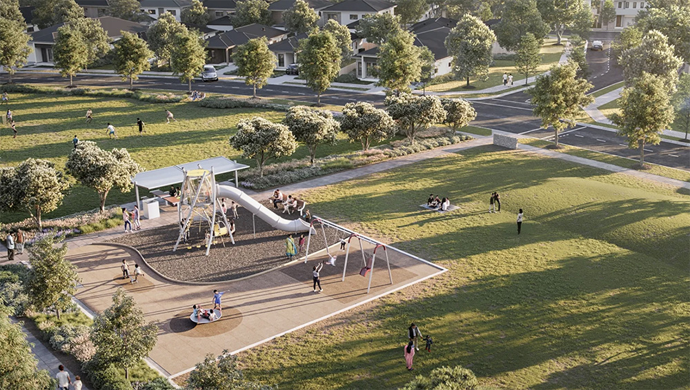 Property development consultants Colliers planned Akuna Vista. 