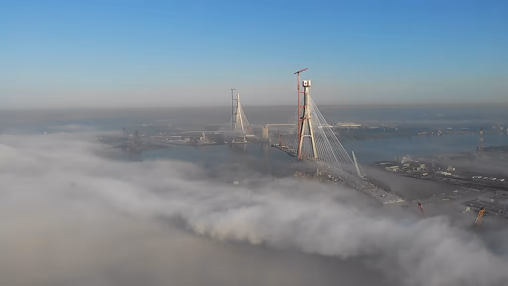 Gordie Howe Bridge built by Fluor, a top construction company in the US.
