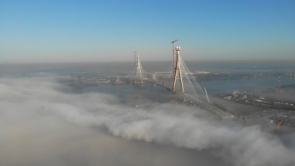 Gordie Howe Bridge built by Fluor, a top construction company in the US.