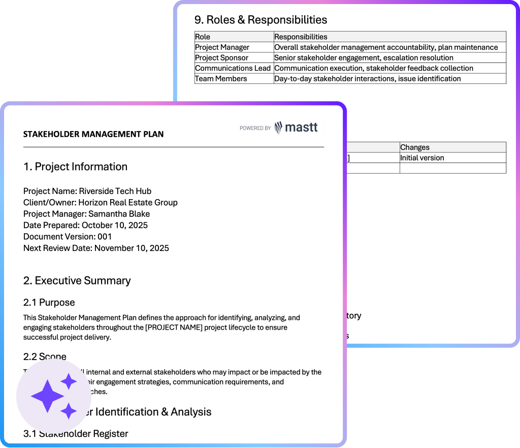 Stakeholder Management Plan Template