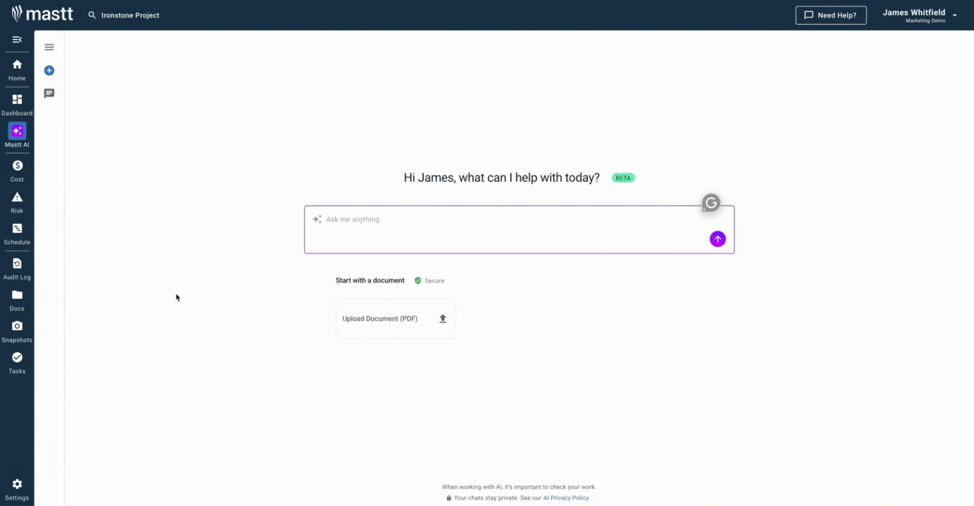 Mastt AI generating a tailored construction traffic management plan to speed up compliance and reporting