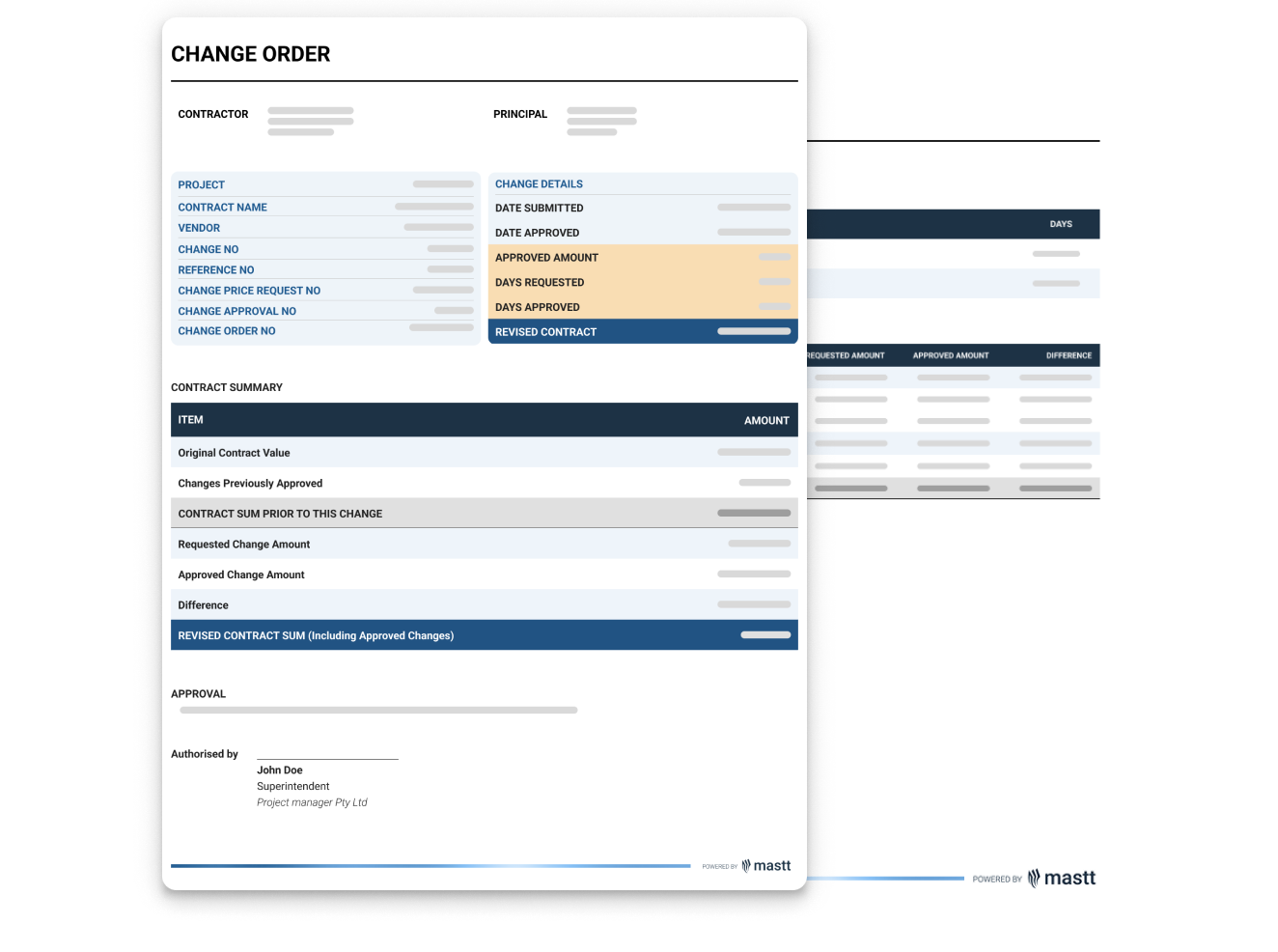 Change Order Template