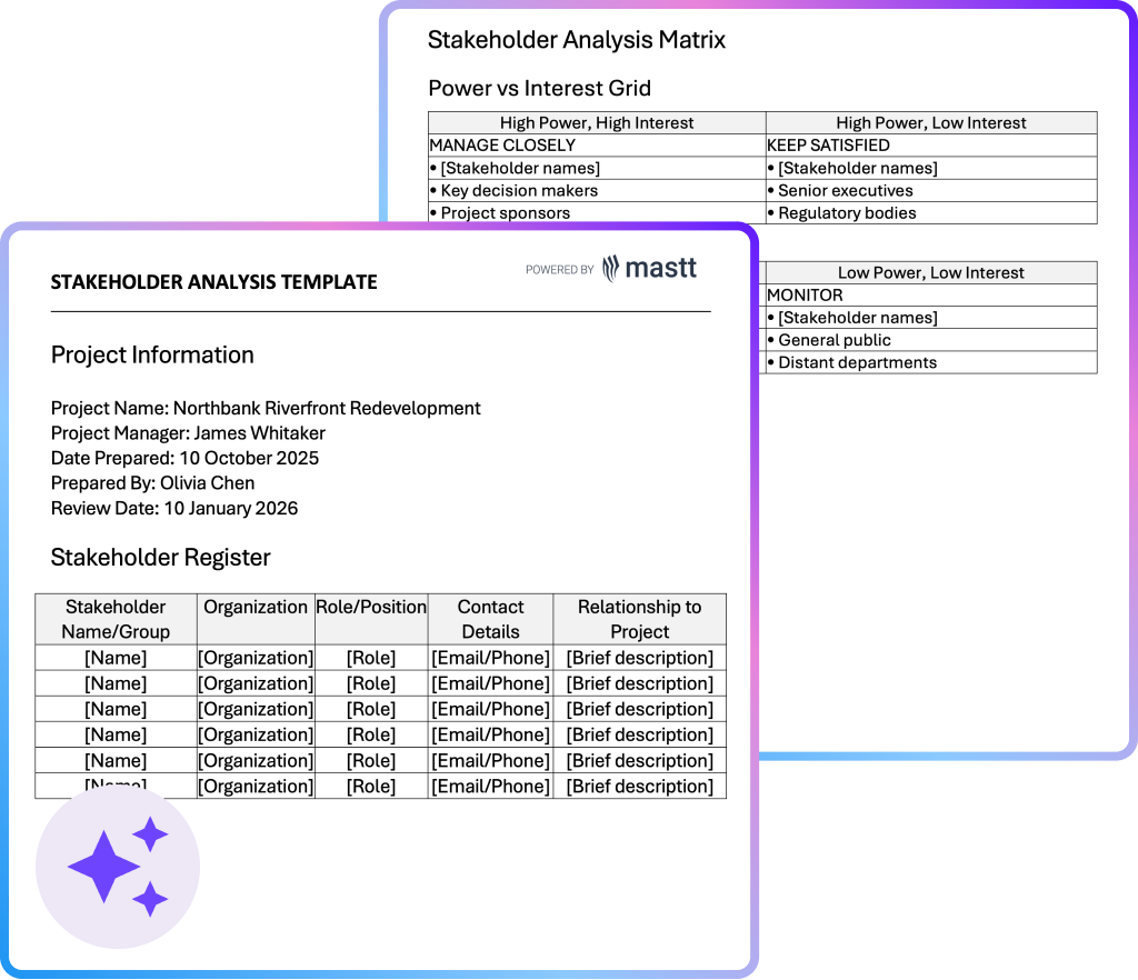 Stakeholder Analysis Template