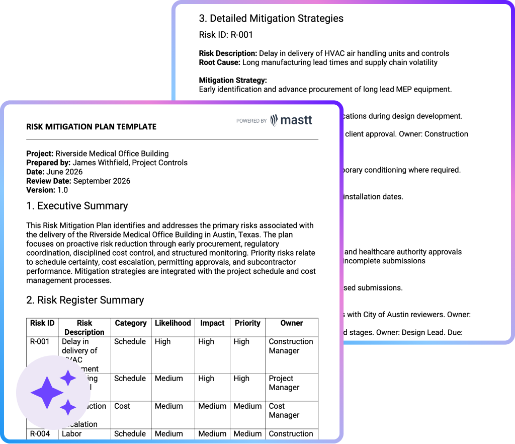 Risk Mitigation Plan Template