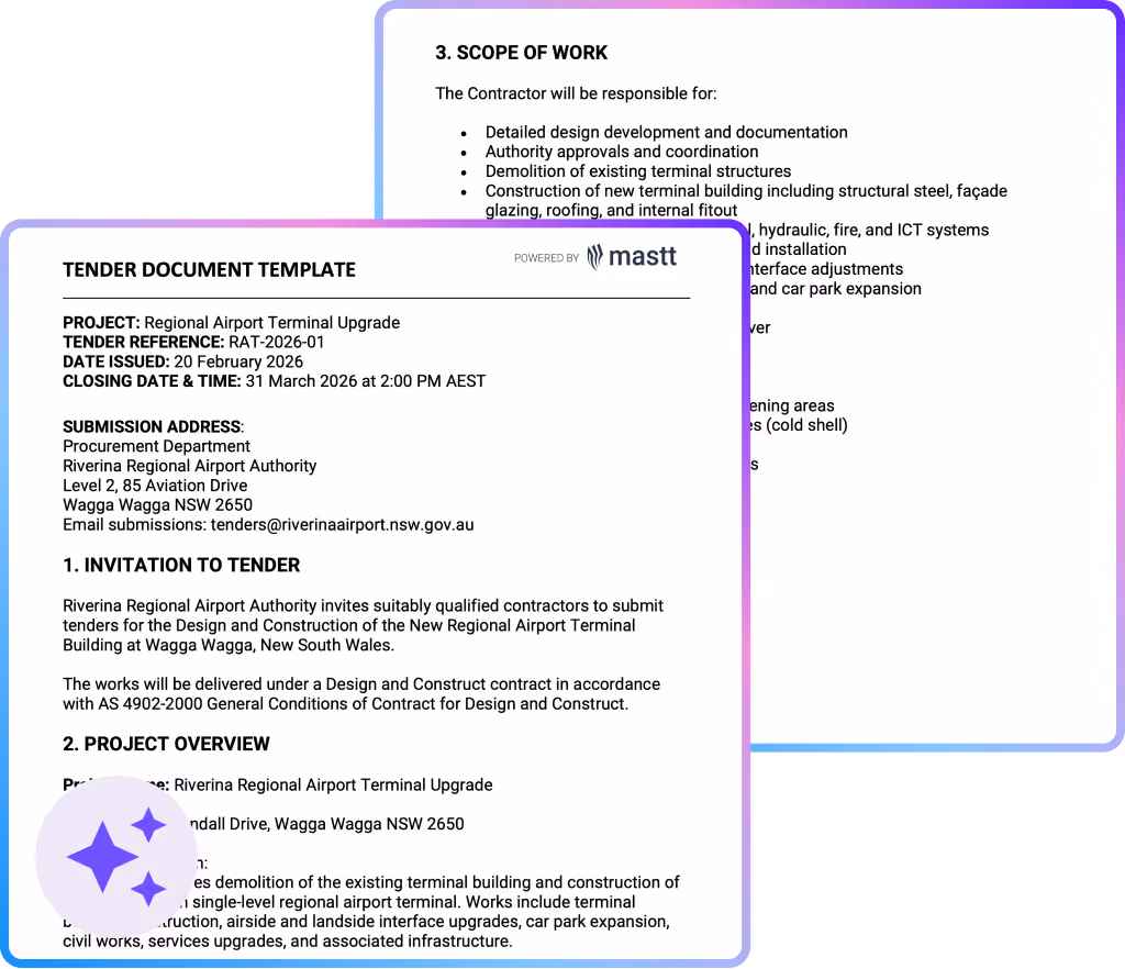 Tender Document Template