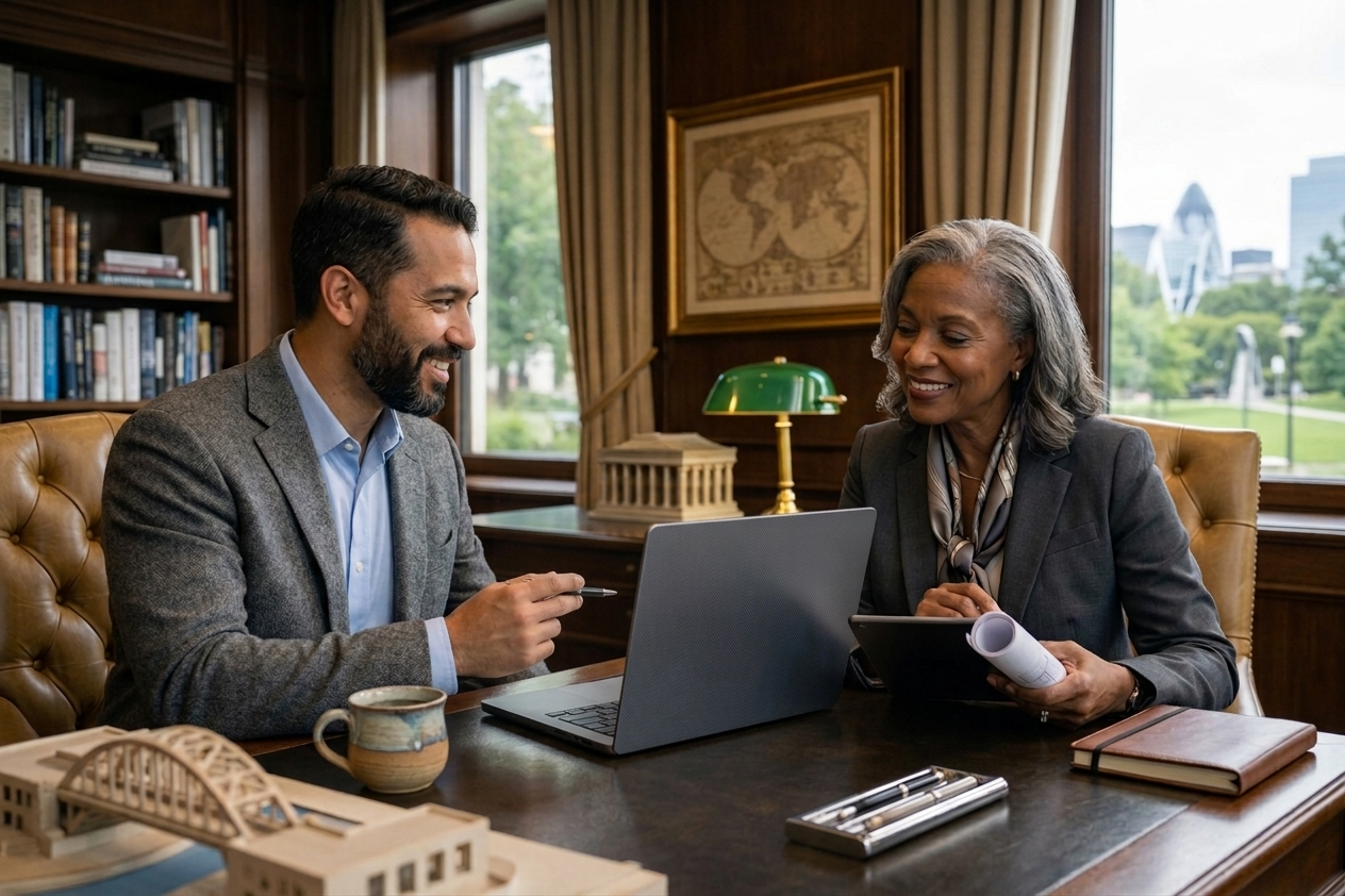 Project owner interviews owner’s representative for construction project management support.