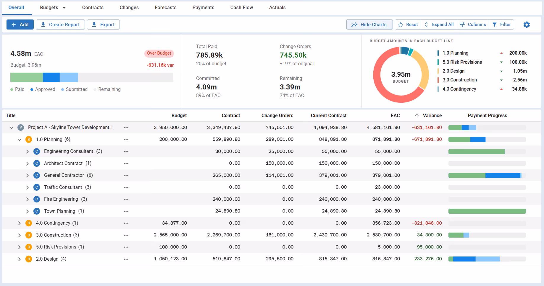 Construction Cost Tracker