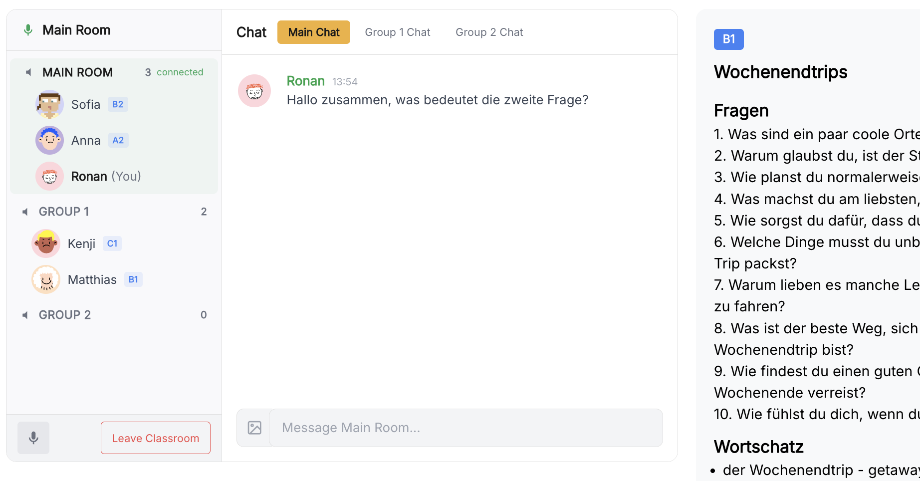 Deutsch Gym Members Screenshot