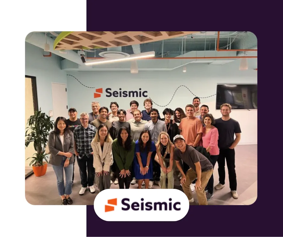 Group of Seismic team members posing together