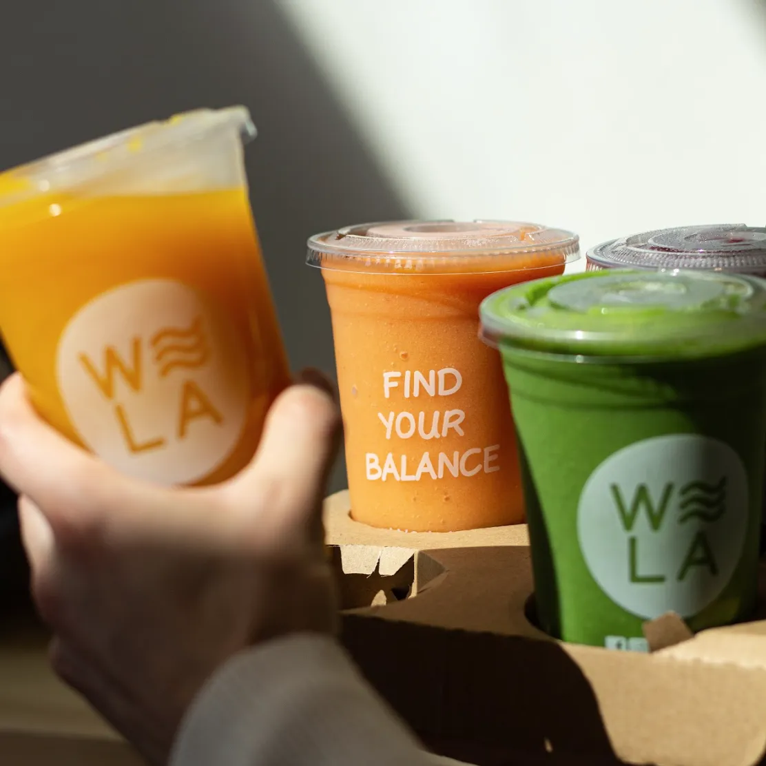 hand holding juice