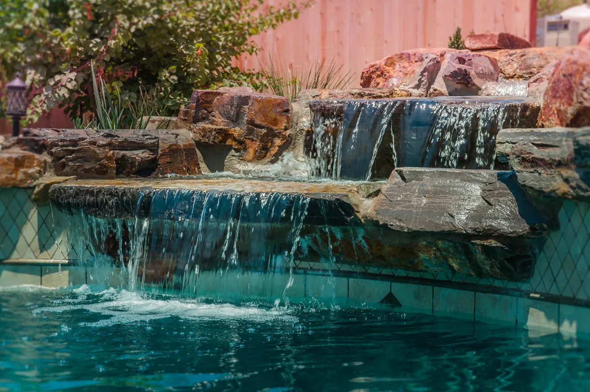 Natural Rock Waterfall