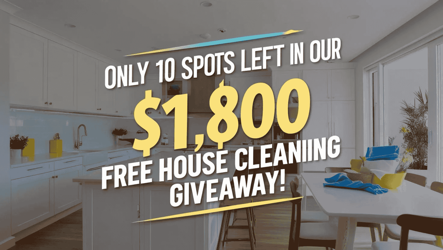 Free House Cleaning Giveaway