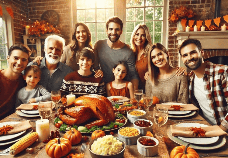 Thanksgiving turkey ready to be eaten