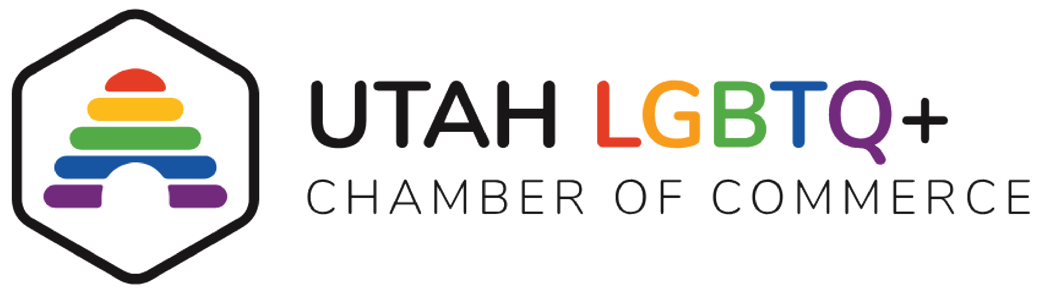 Utah LGBTQ+ Chamber of Commerce Logo.