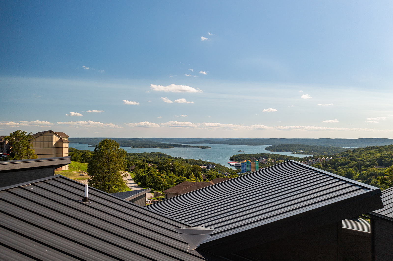 Nest Suite at Grotto Resort, a treehouse-style retreat set above the hillside with a private hot tub and Table Rock Lake views