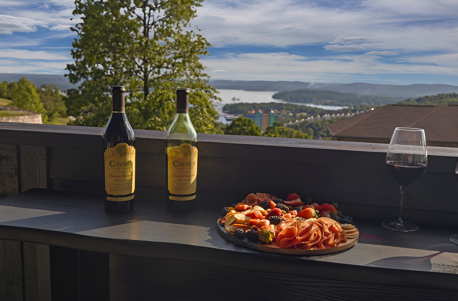 Deckhouse Suite at Grotto Resort, a private lakeview pavilion with its own entrance and veranda overlooking Table Rock Lake