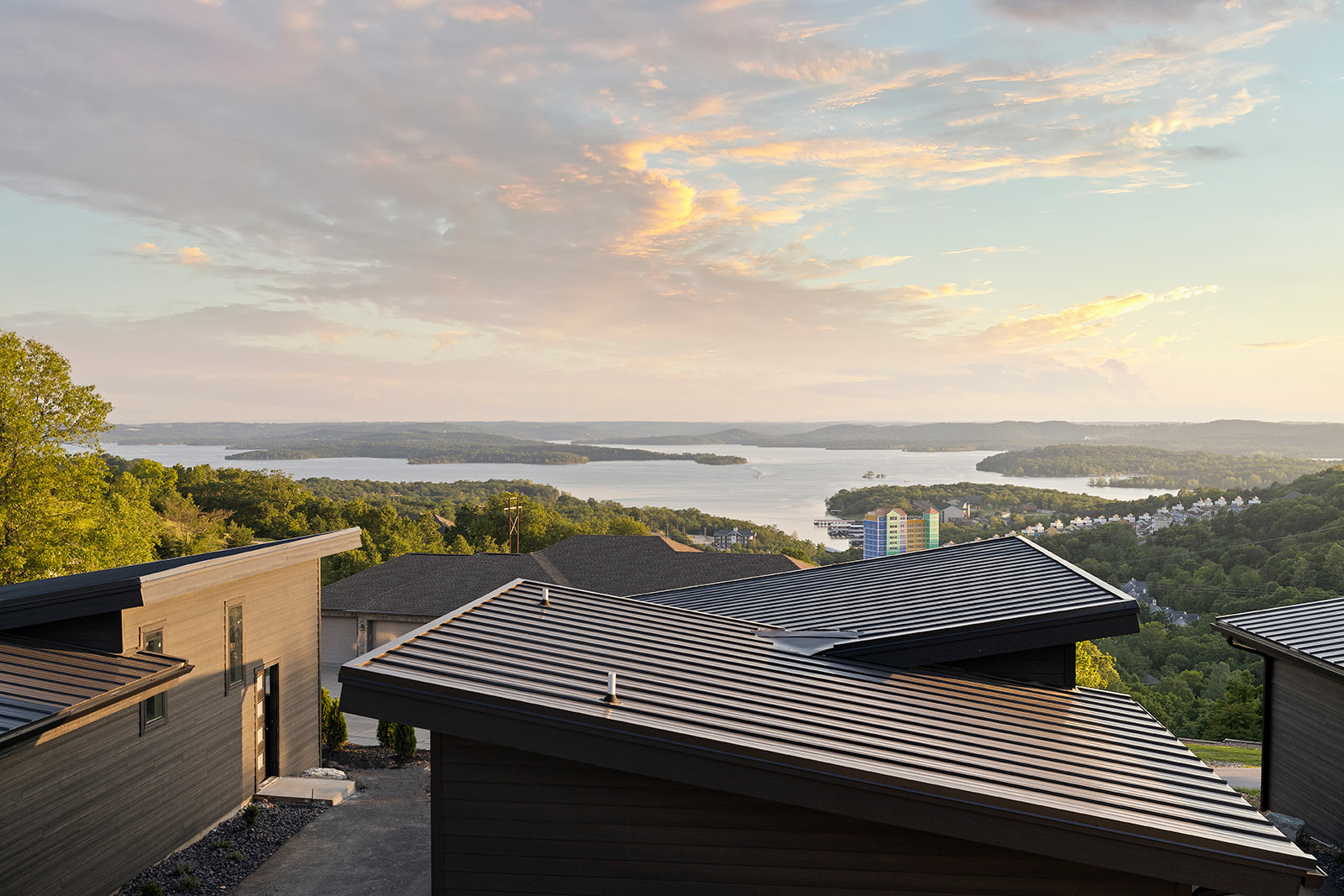 Deckhouse Suite at Grotto Resort, a private lakeview pavilion with its own entrance and veranda overlooking Table Rock Lake