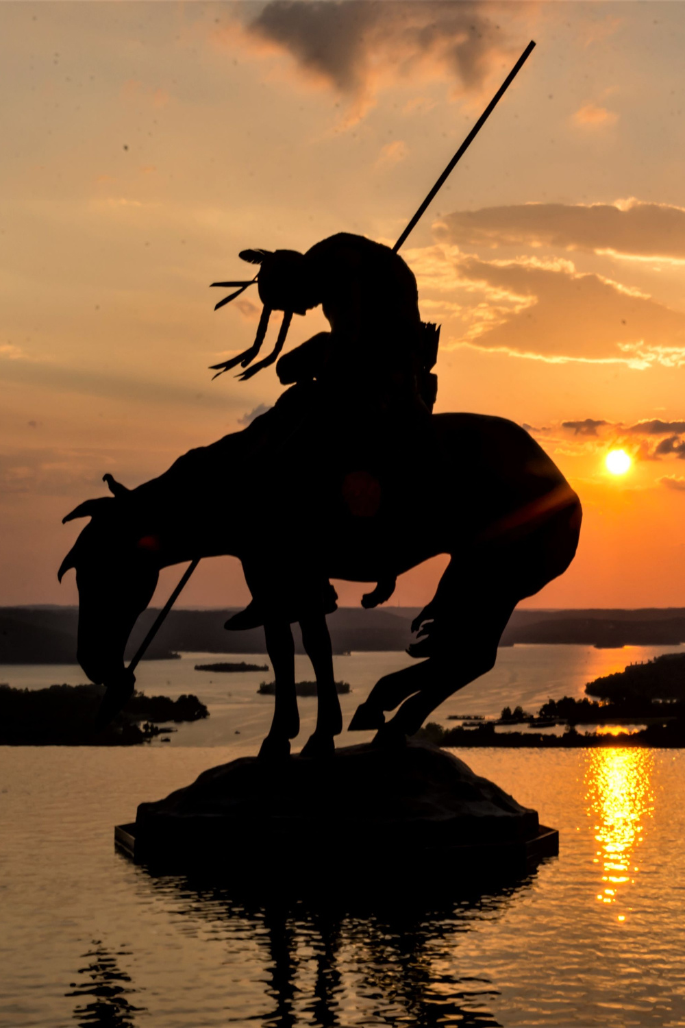 Native American on a horse Branson, MO