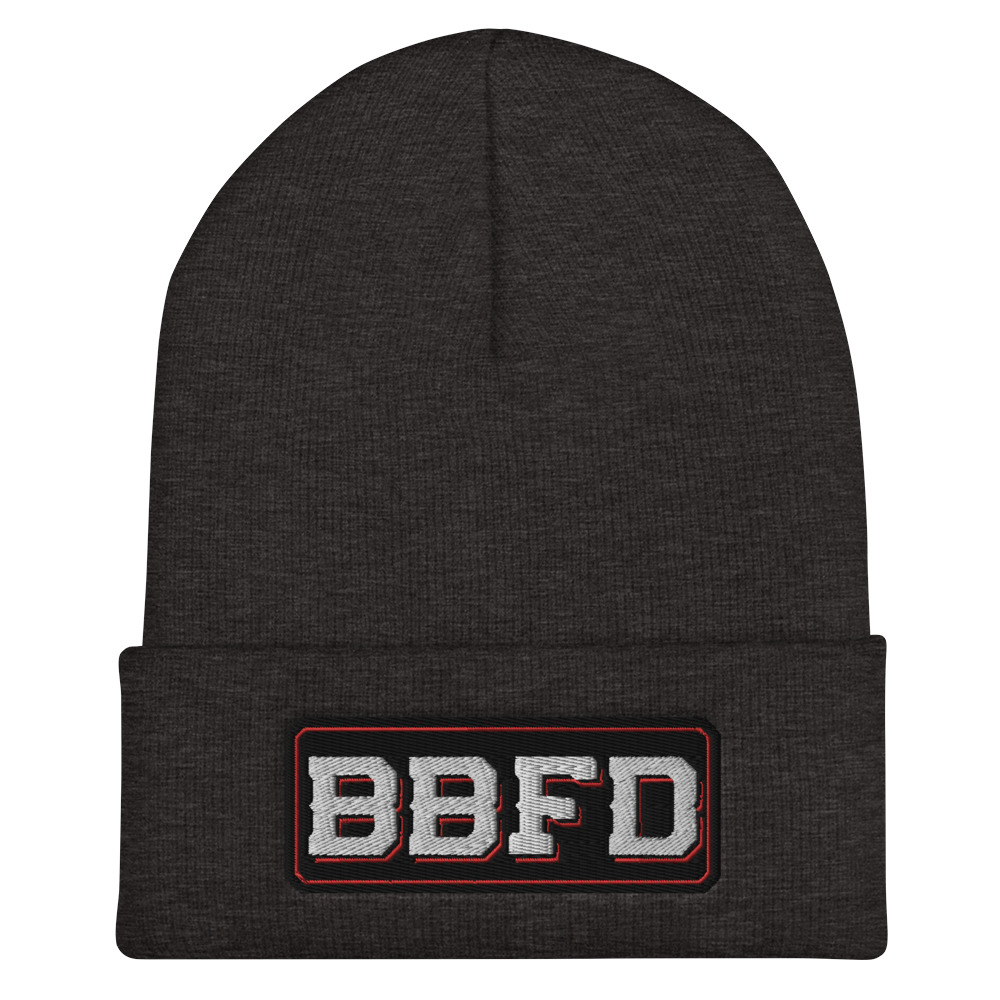 BBFD plate beanie dark gray