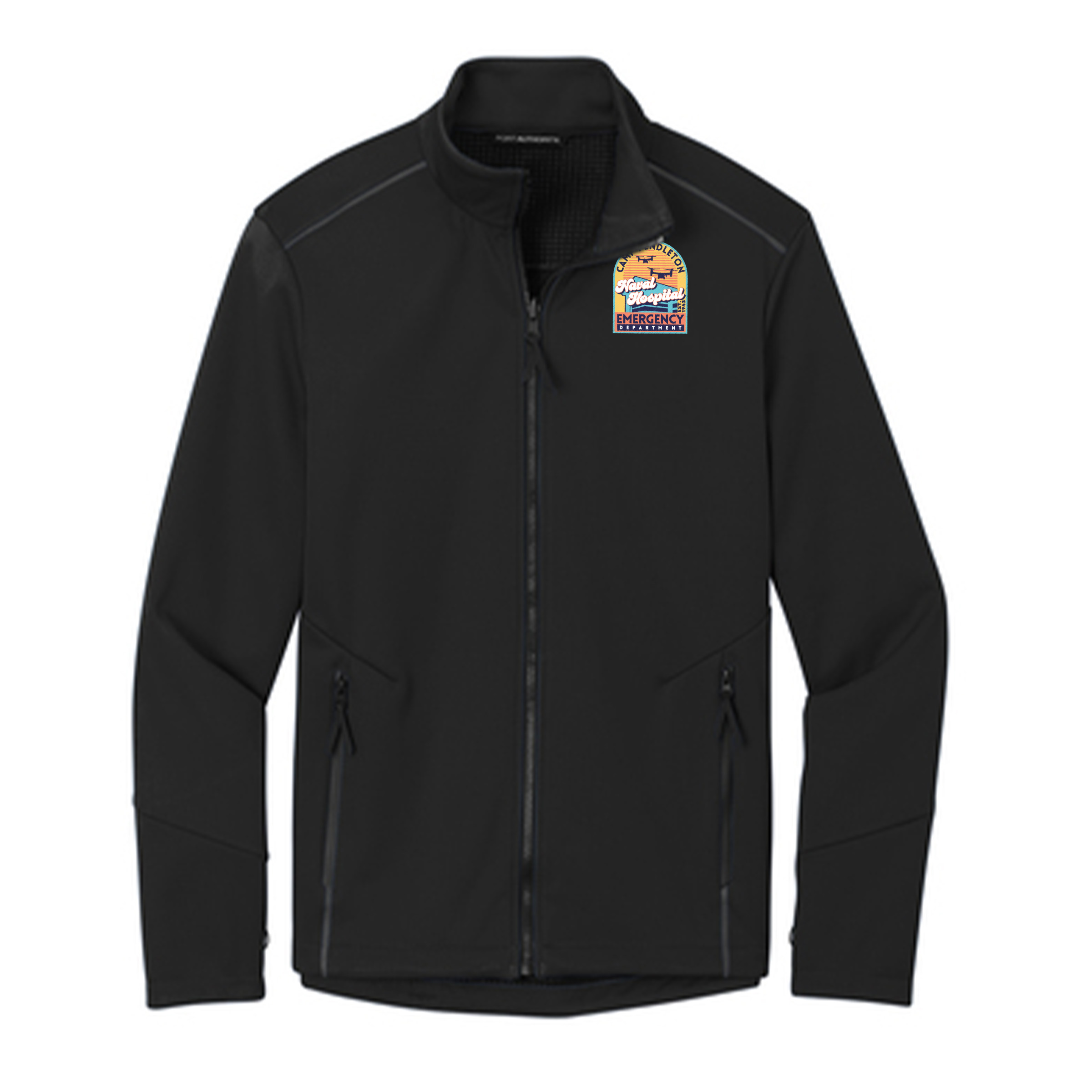 Tie-dye hoodie with embroidered graphic