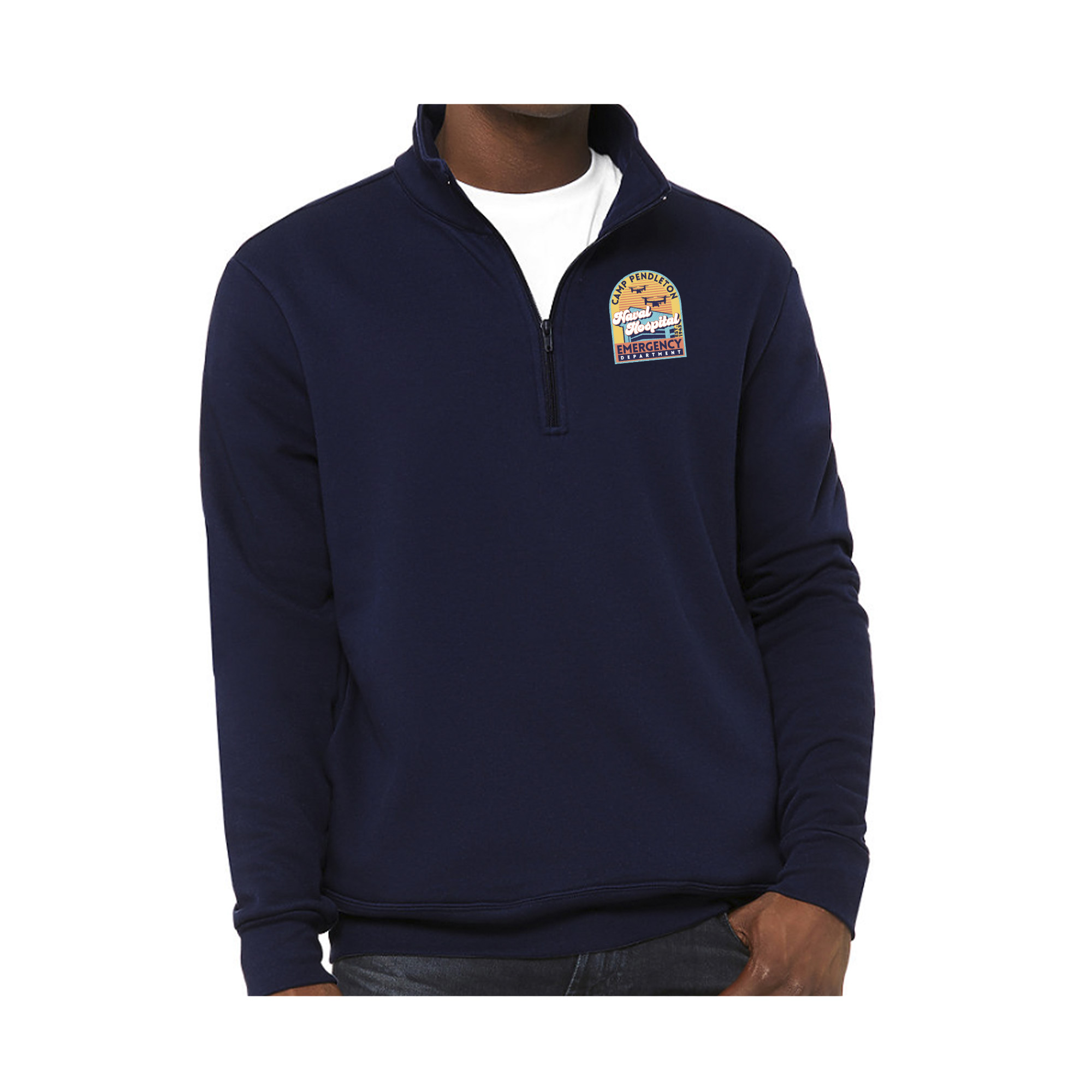 Tie-dye hoodie with embroidered graphic