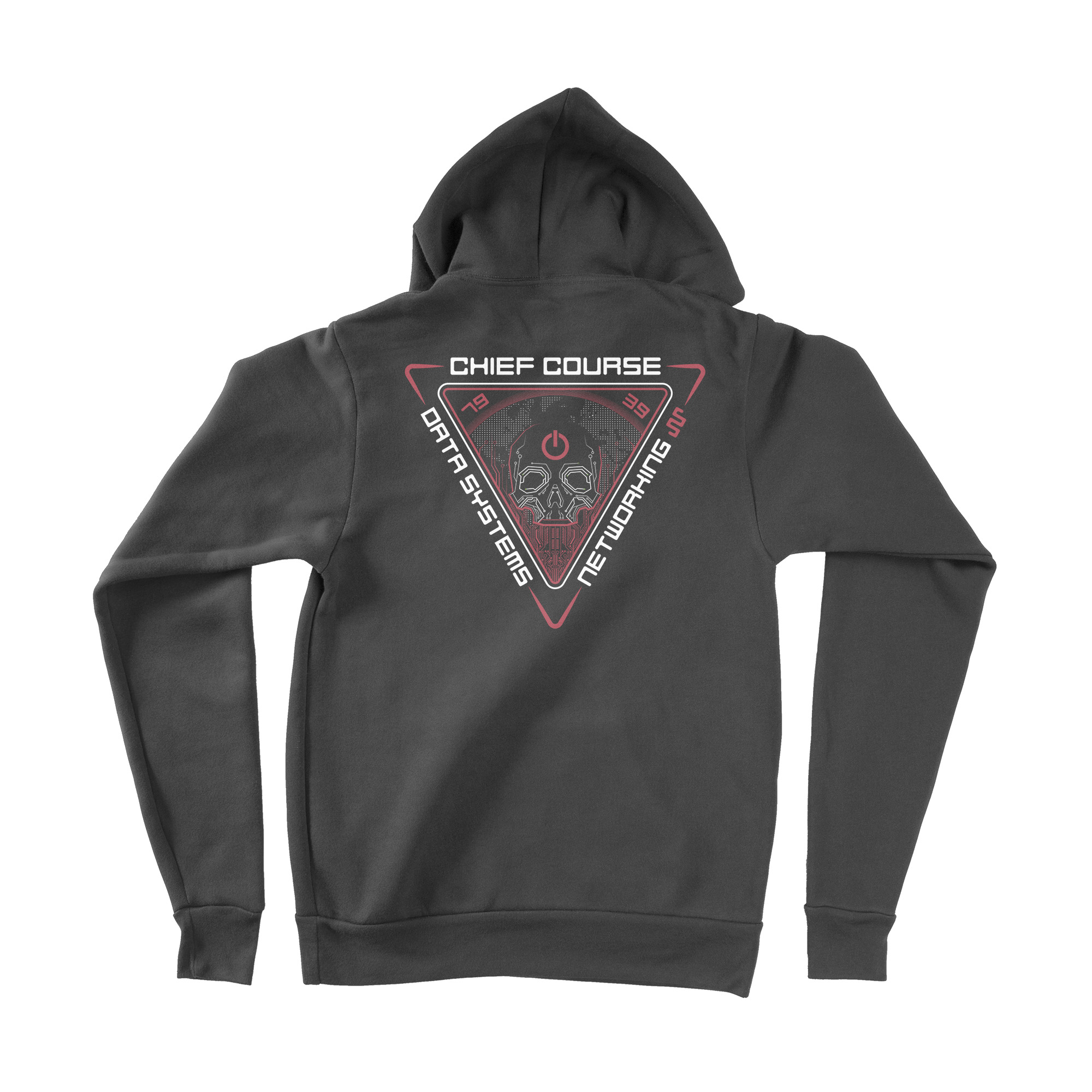 Tie-dye hoodie with embroidered graphic
