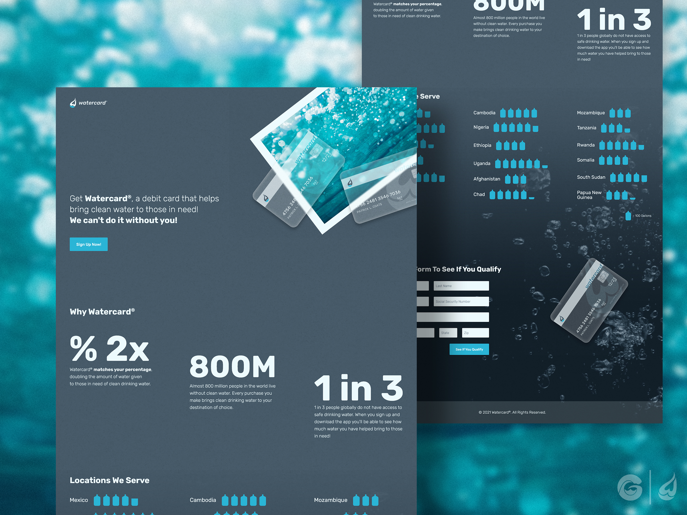 Watercard Landing Page