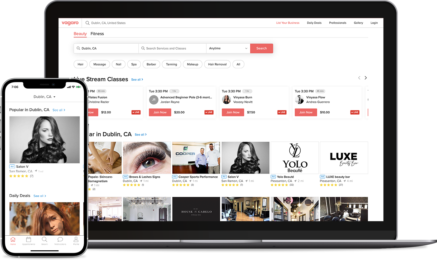online marketplace for salons and barbershops