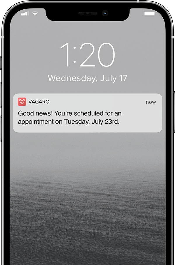 notifications and reminders to prevent no shows