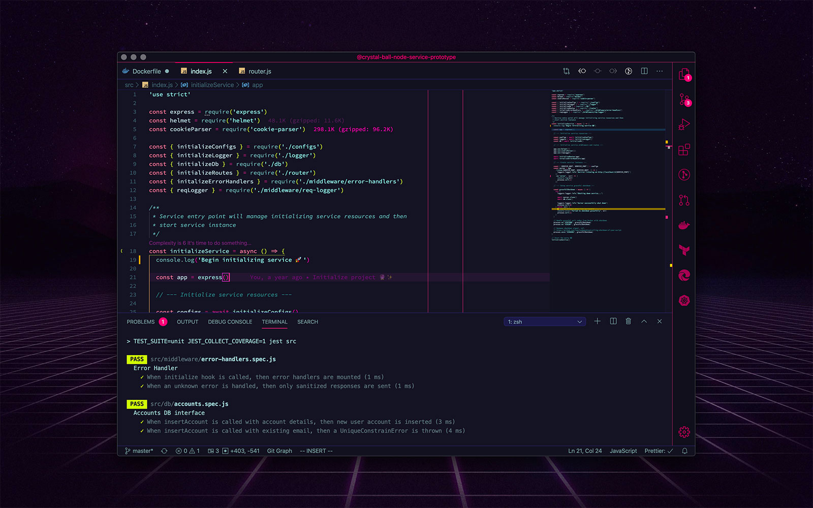 Radical VS Code theme