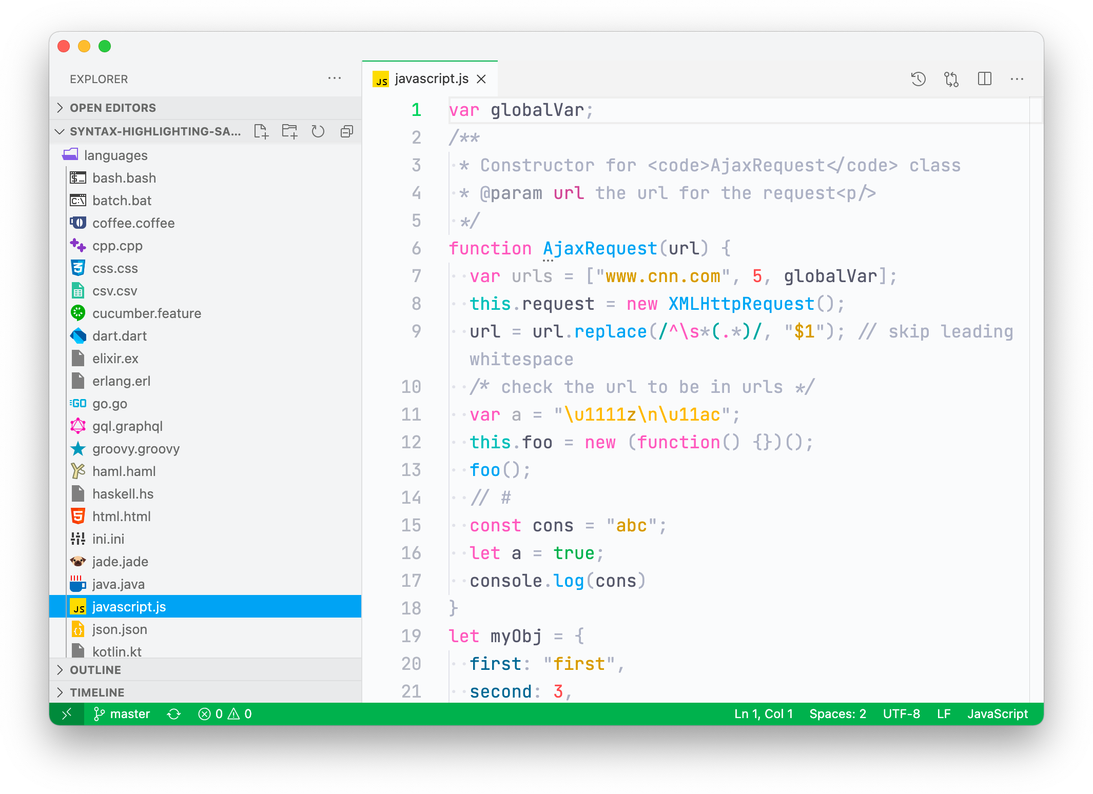 Snazzy Light VS Code theme