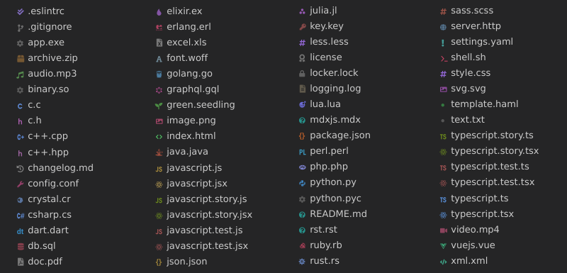 Seedling Icon pack for VS Code