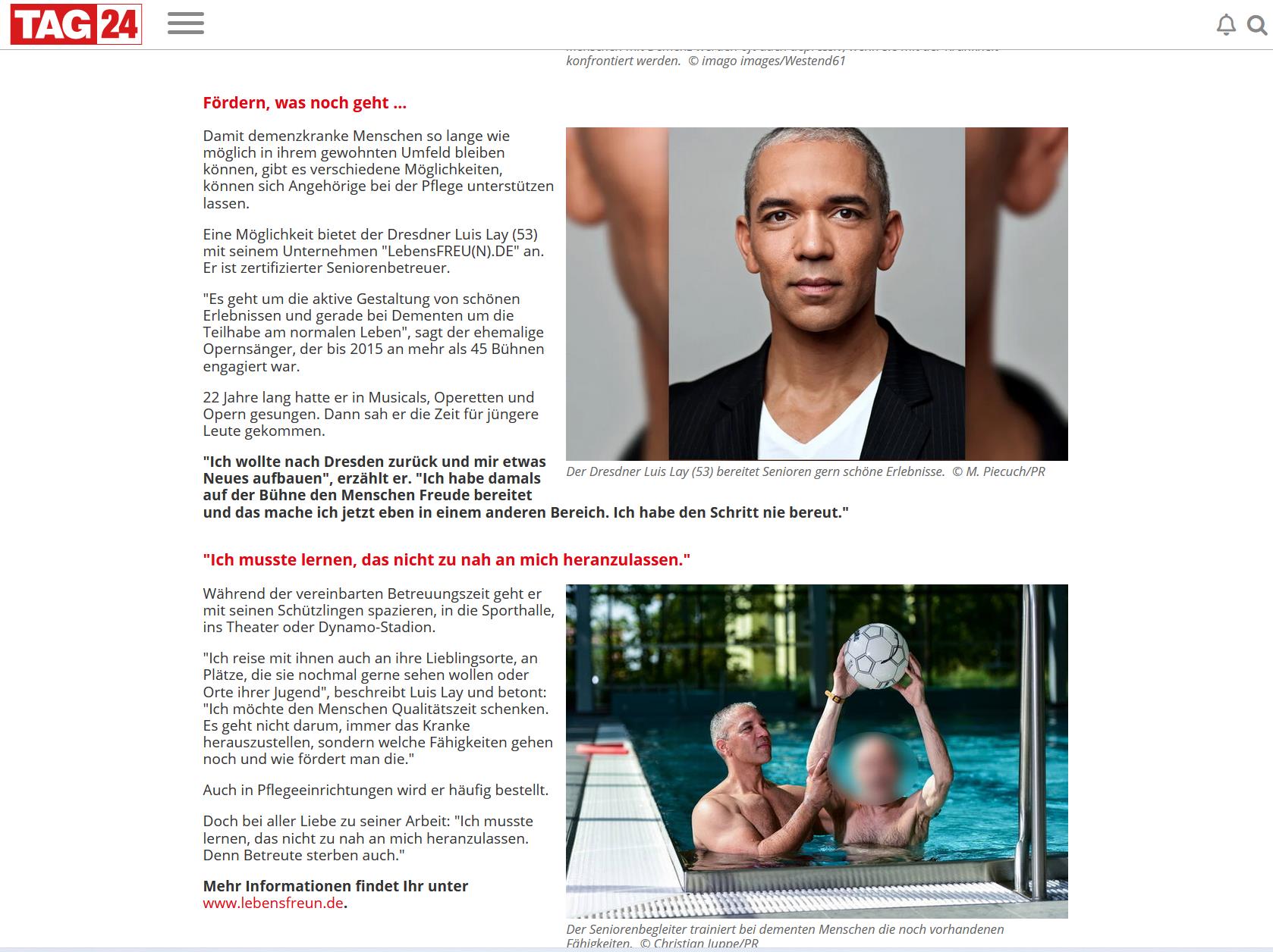 Zeitungsbericht Berufswunsch: Freude machen