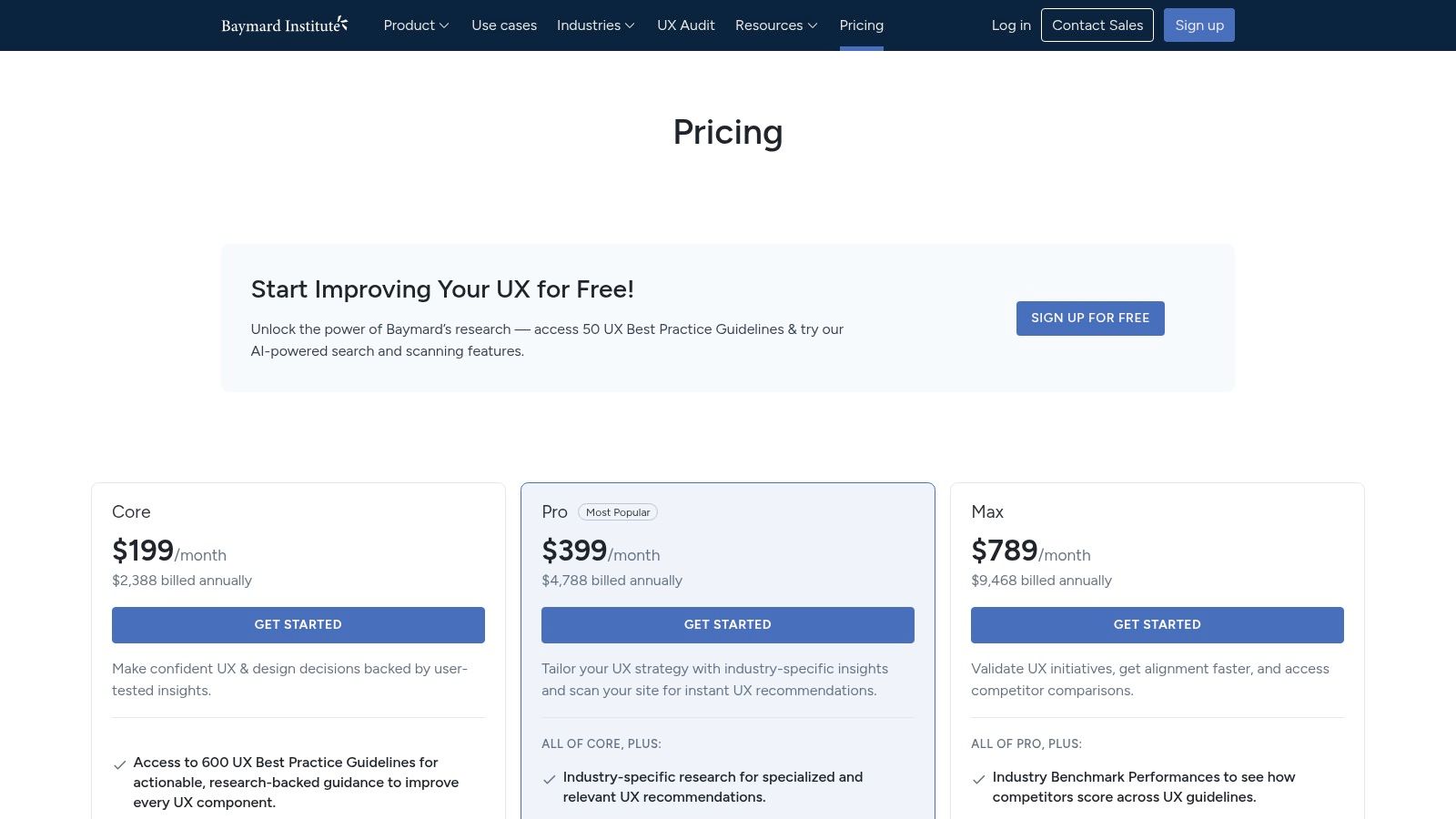 Baymard Institute – UX Research Platform with Example Libraries
