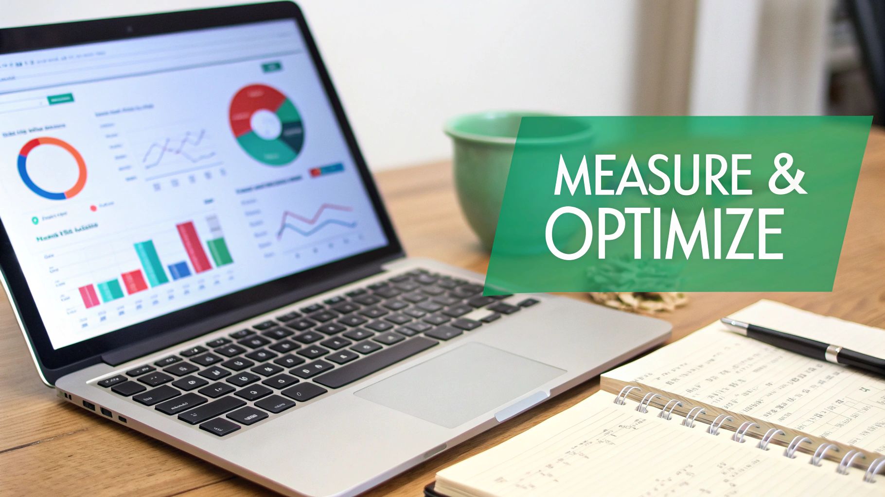 A dashboard showing key performance indicators for a digital experience.