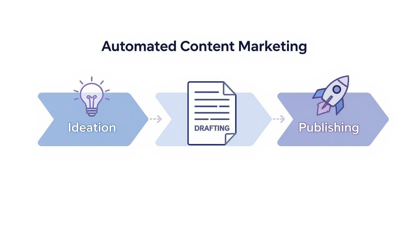 Infographic about automated content marketing