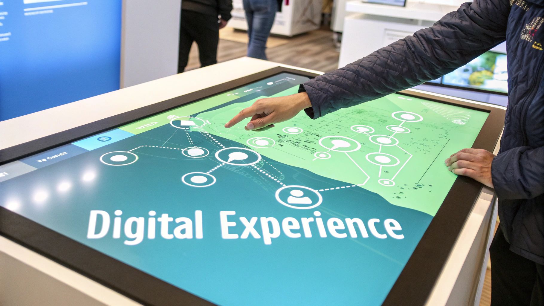 A screenshot of the Sitecore homepage showcasing its branding as a Digital Experience Platform.