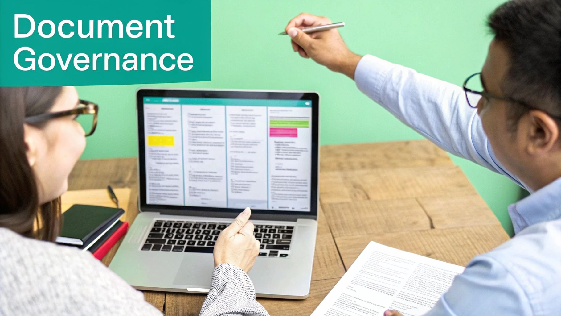 A visual representation of a well-organized digital asset management system, showing structured files and folders on a computer screen.