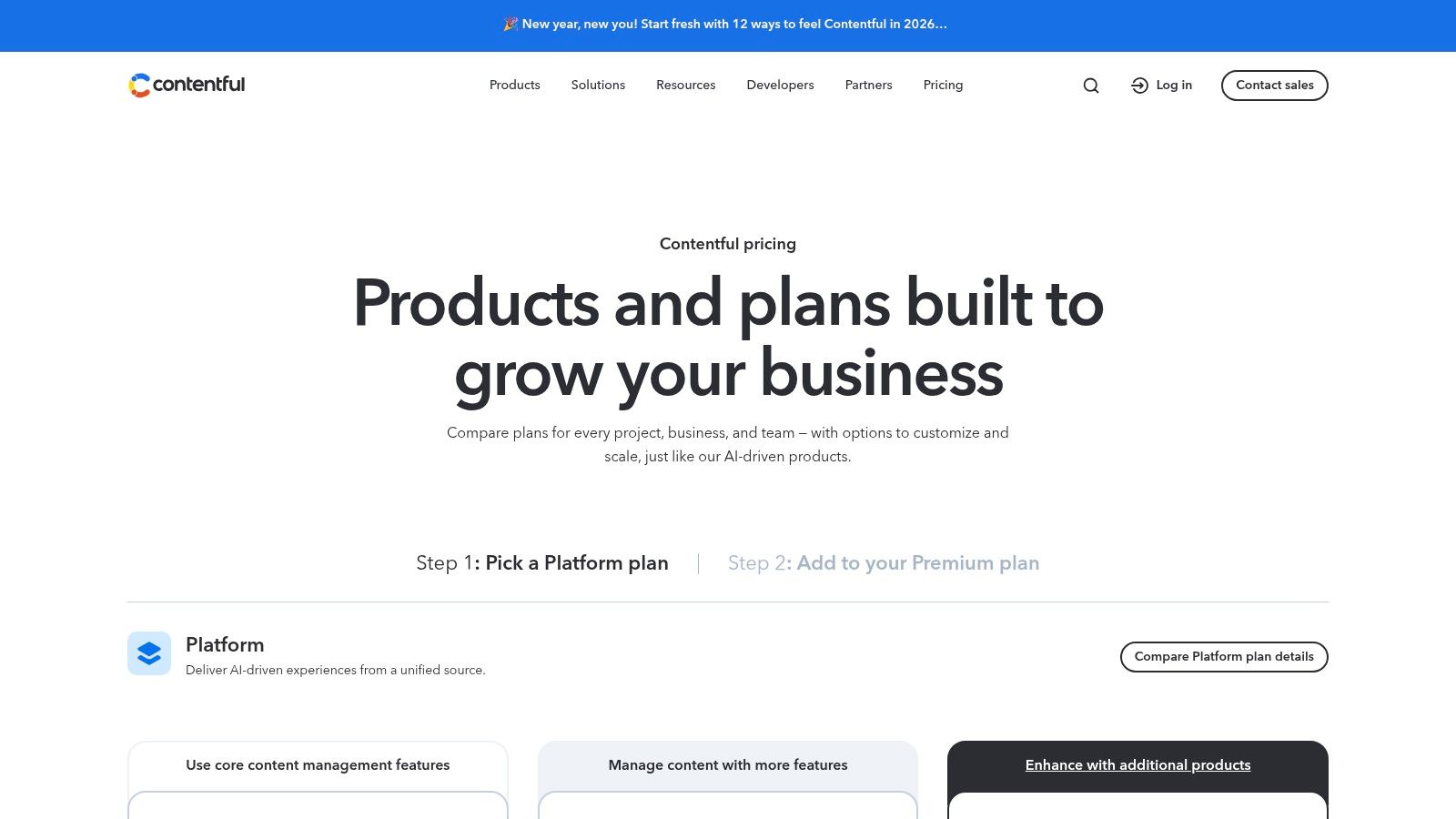 Contentful Pricing Plans